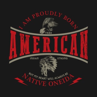 Oneida Tribe Native American Indian Strong Pride Retro T-Shirt