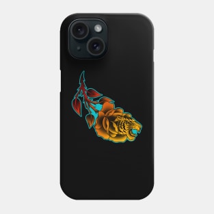 tiger sunset Phone Case