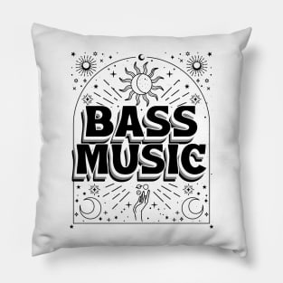 BASS MUSIC  - Mystic (black) Pillow