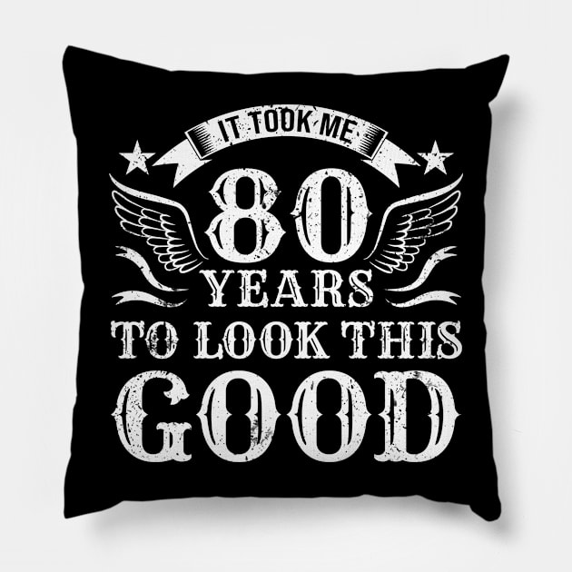 80 Years Old 80th Birthday Pillow by TheBestHumorApparel