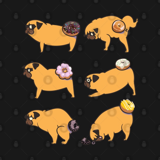 Pug Donuts by huebucket