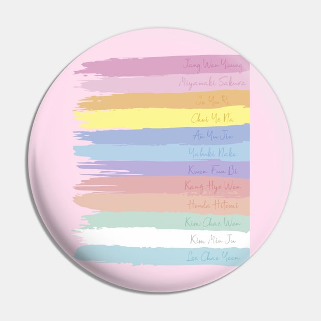 IZ*ONE Brushstrokes Pin by Silvercrystal