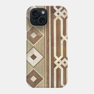 wood mosaic, interior design. Phone Case