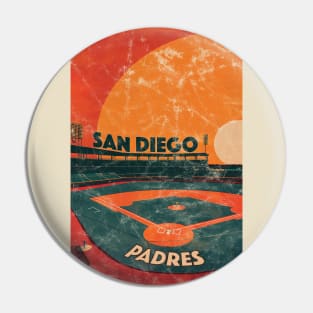 Midcentury San Diego Padres Stadium Pin