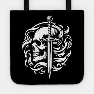 skull and sword Tote