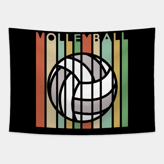 Volleyball Retro Tshirt Tapestry by Stoney09