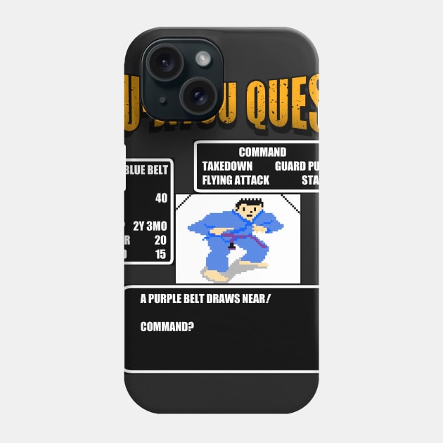 Jiu Jitsu Quest BJJ MMA Retro gaming shirt Phone Case by eokakoart