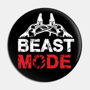 Beast mode fighter Pin