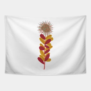 Bold modernistic spikey floral Tapestry