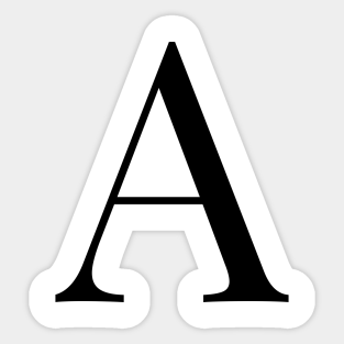 The Letter A Stickers Teepublic