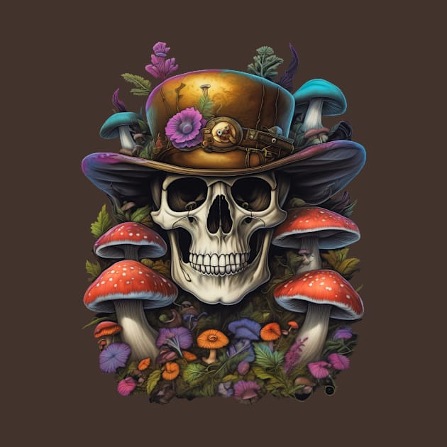 shroomy skull VI by circlestances