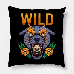 Wild leopard Pillow