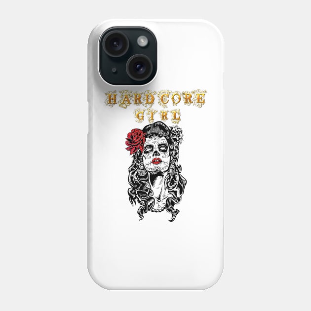 hardcore girl Phone Case by Lytazo