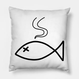 Bad Fish (black) Pillow