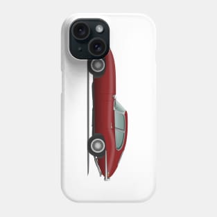 Jaguar E Type Fixed Head Coupe Maroon Phone Case