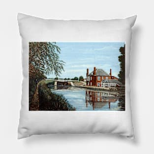 DOUBLE LOCKS, EXETER SHIP CANAL, DEVON Pillow