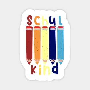 Stifte Schulkind 2022 Schulbeginn T shirt Magnet