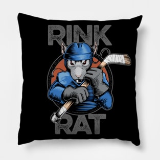 Hockey Rink Rat Pillow