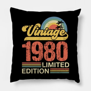 Retro vintage 1980 limited edition Pillow