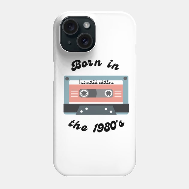 Born in 1980 retro limited edition - Humorous phrases Phone Case by TechArtCreators