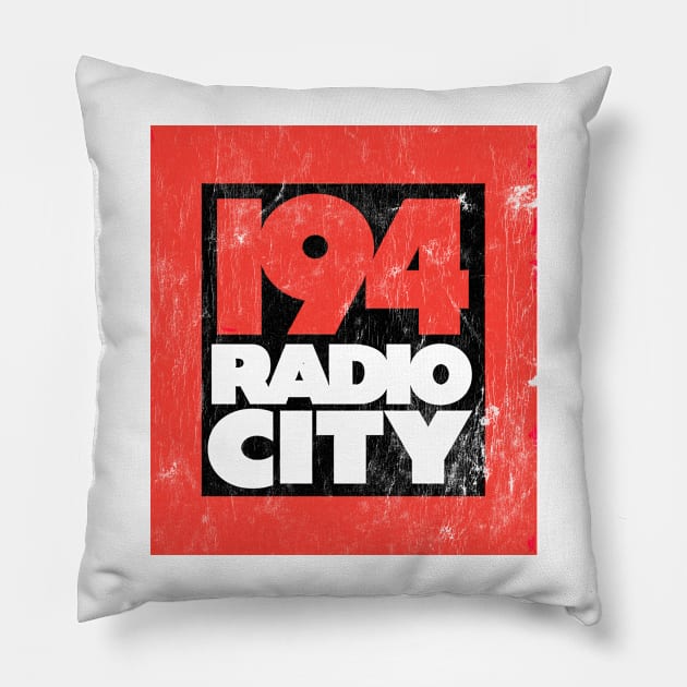 194 Radio City / Liverpool 80s Radio Station Pillow by CultOfRomance