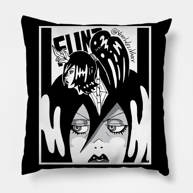 Flint 0003 (LIGHT) Pillow by VeryWellVary