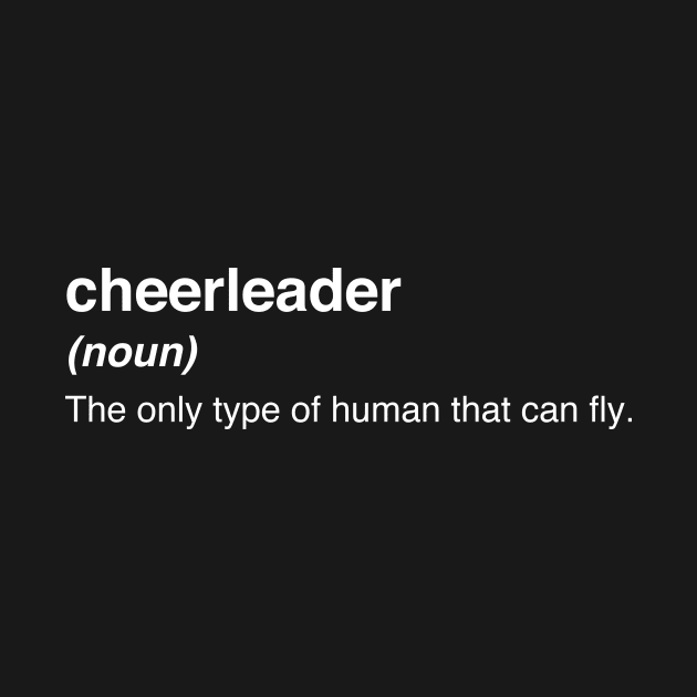 Definition | Cute And Funny Cheerleading Cheerleader by MeatMan