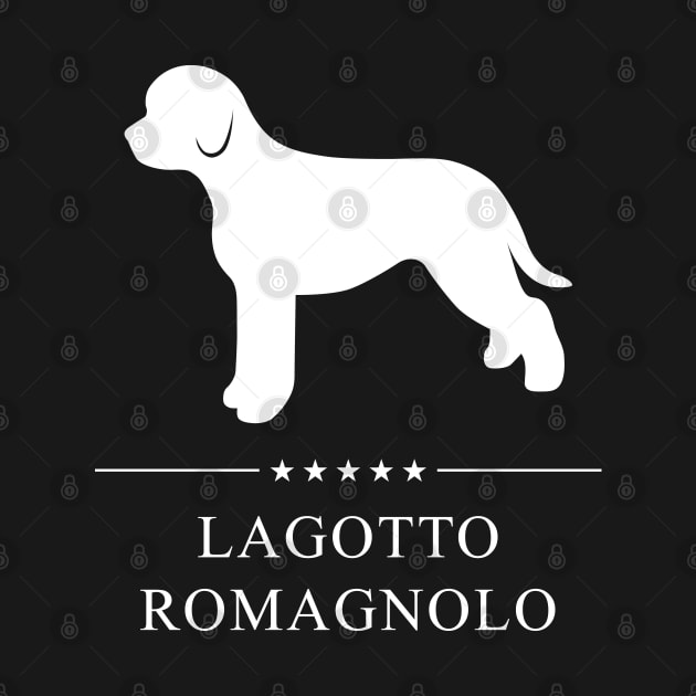 Lagotto Romagnolo Dog White Silhouette by millersye