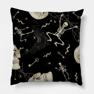 Skeleton Dance Pattern. Pillow