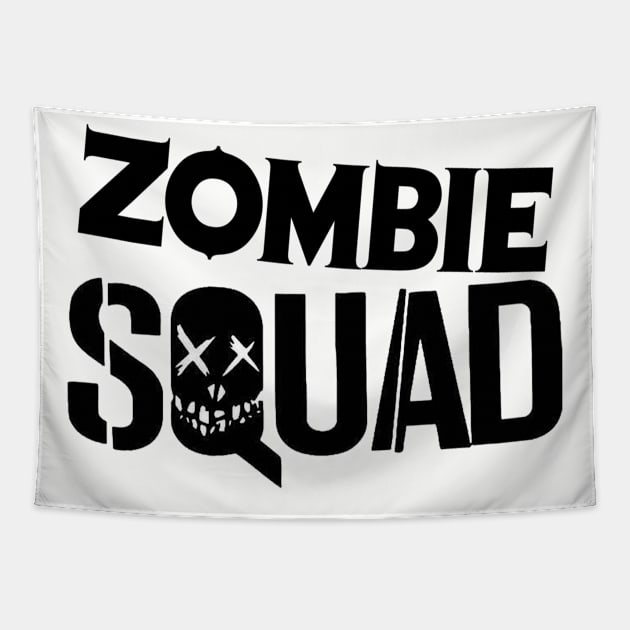 ZOMBIE SQUAD Logo Tapestry by Zombie Squad Clothing