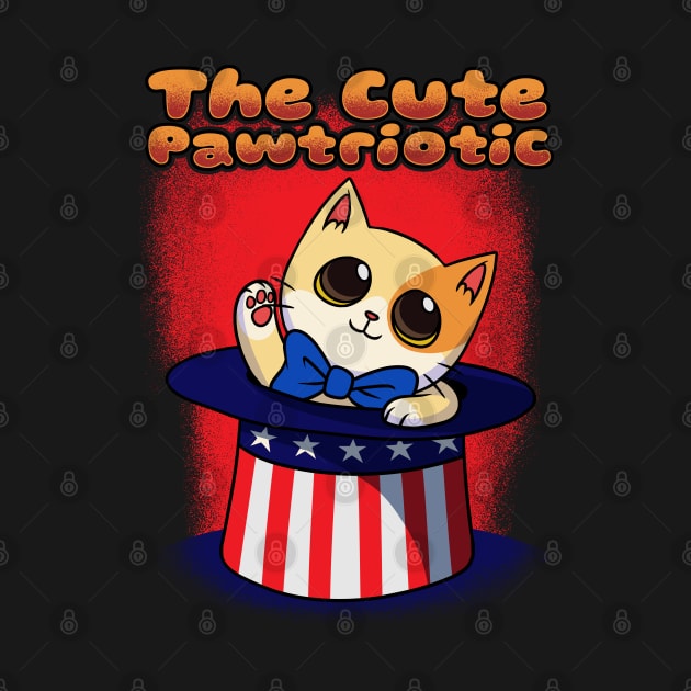 The Cute Patriotic Cat Gift by MimimaStore