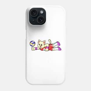 Cat at Sports with Volleyball Phone Case