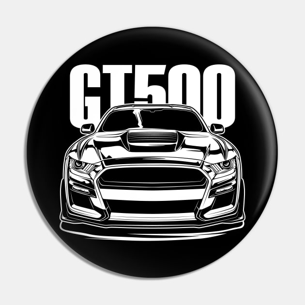 Shelby Mustang GT500 (White Print) Pin by idrdesign