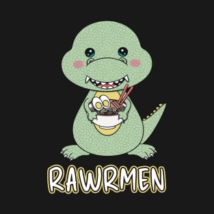 Ramen T-Rex Dinosaur Eating Ramen Noodles T-Shirt