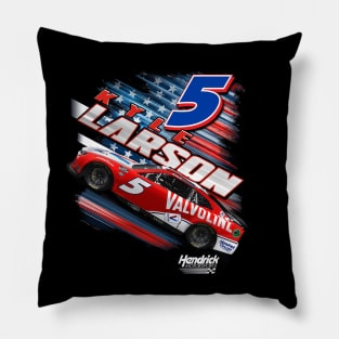 Kyle Larson #5 Valvoline Patriotic Pillow