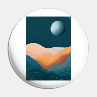 Modern Earthy Tones Mountains 19 Pin