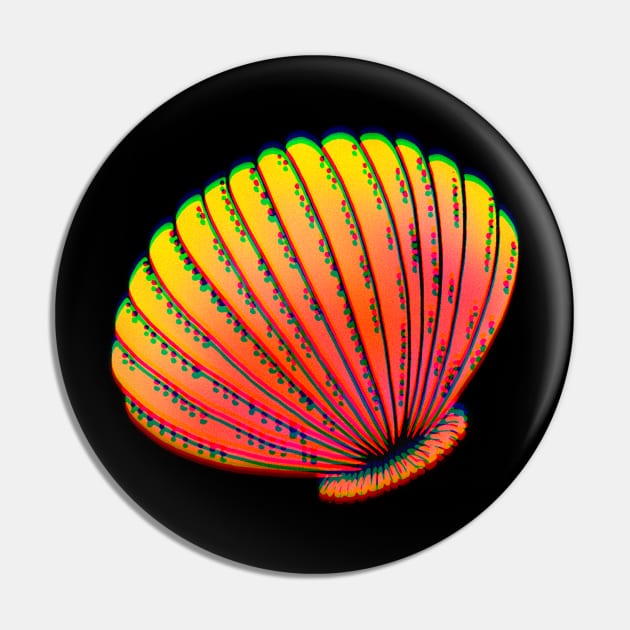 Orange Sea Shell Pin by ROLLIE MC SCROLLIE