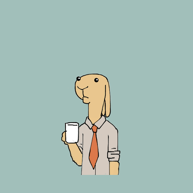 Office Bunny Male by PruneyToons