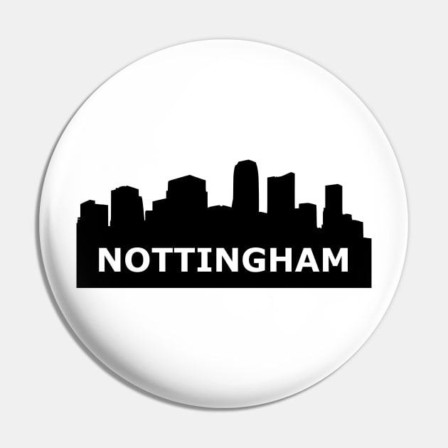 Nottingham Skyline Pin by gulden