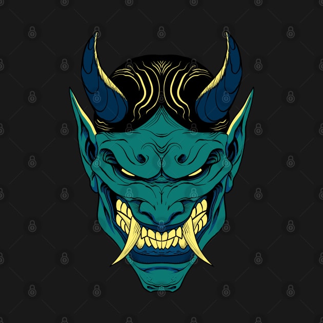 Green Oni Mask by Mang Kumis