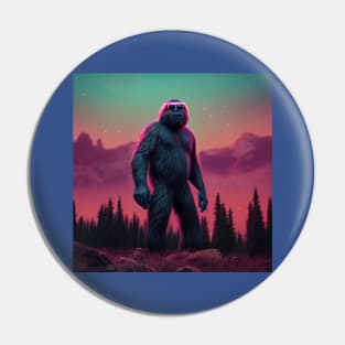 Dope Sasquatch in Nature Pin