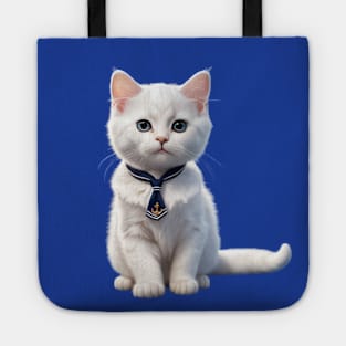 Kawaii Cute Funny Nautical Sailor Cat Tote