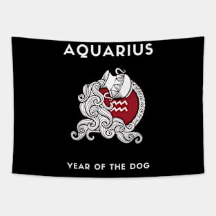 AQUARIUS / Year of the DOG Tapestry