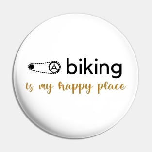 Biking Is My Happy Place Pin