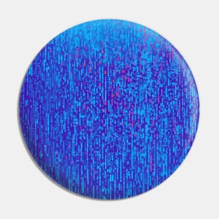 Blue color binary code Pin