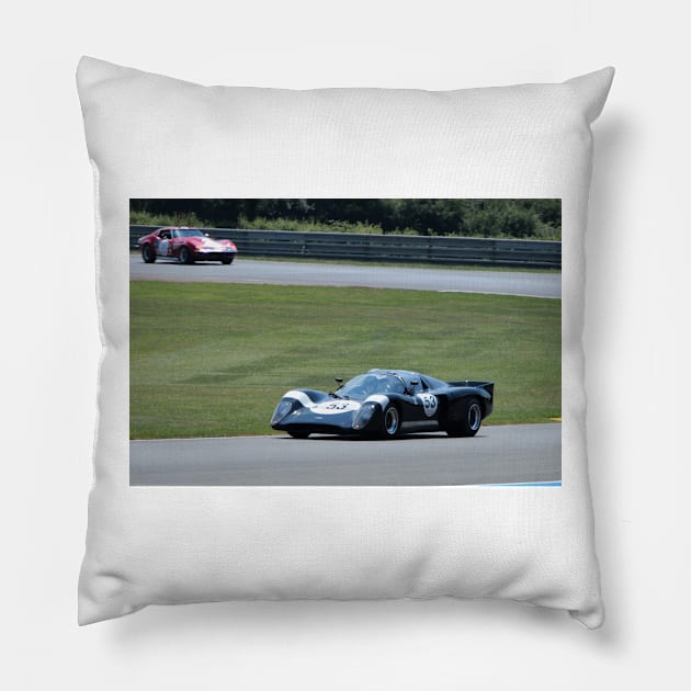 Chevron B16 Sports Motor Car Pillow by AndyEvansPhotos