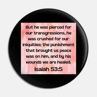 Bible Verse Isaiah 53:5 Pin