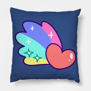 Rainbow Heart Pillow