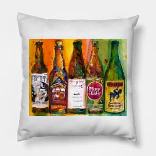 Fancy Beers Combo Man Cave Pillow