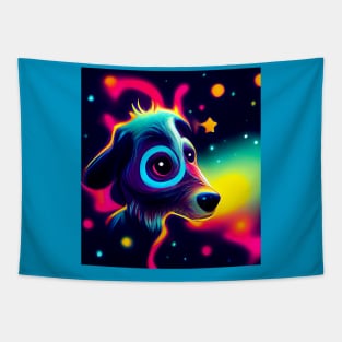 Galaxy Cosmic Dog Tapestry